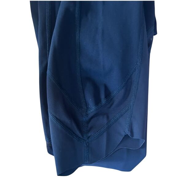 Lululemon Wunder Under Crop High-Rise *Roll Down Scallop Full-On Navy Size 8 - Picture 7 of 7